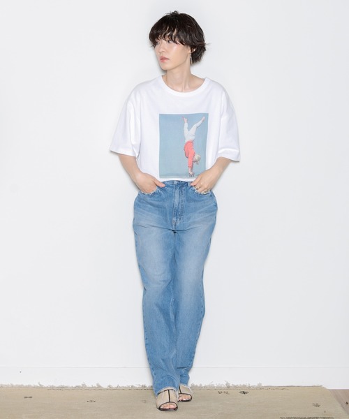 「RED CARD TOKYO」 デニムパンツ 25 インディゴブルー レディース_画像9