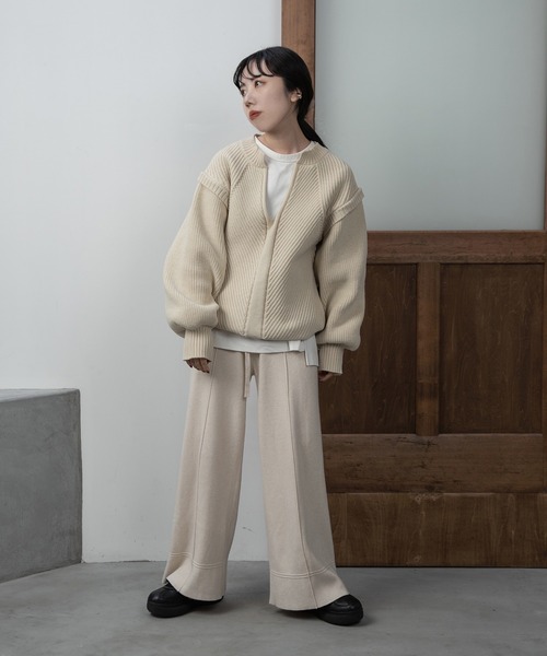 「lawgy」 長袖ニット FREE ベージュ レディース_画像5