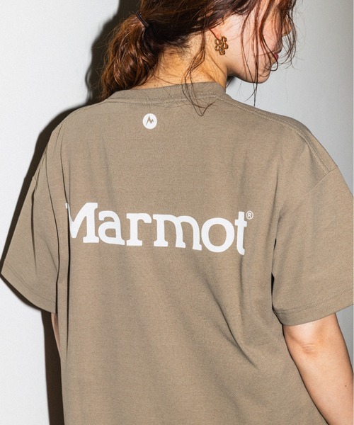 ワンピース 「Marmot/マーモット」 別注 ブランドロゴ バックプリント ワンピースの画像