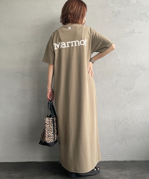 Marmot（マーモット） ワンピース 別注 ブランドロゴ バックプリント