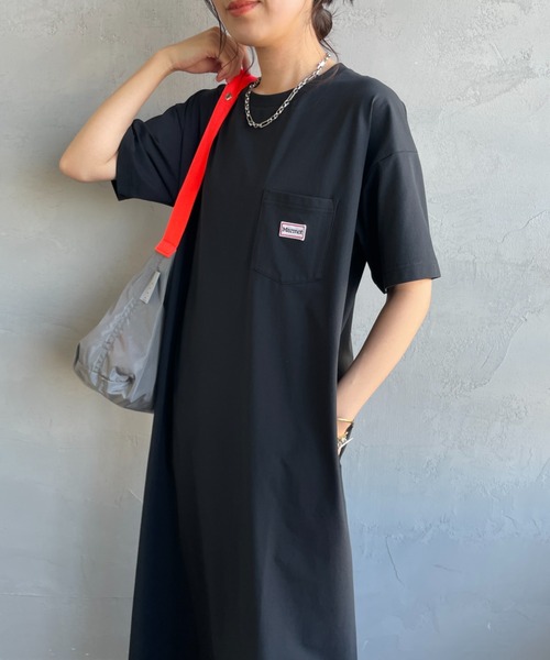 ワンピース 「Marmot/マーモット」 別注 ブランドロゴ バックプリント ワンピースの画像
