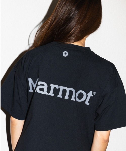 ワンピース 「Marmot/マーモット」 別注 ブランドロゴ バックプリント ワンピースの画像