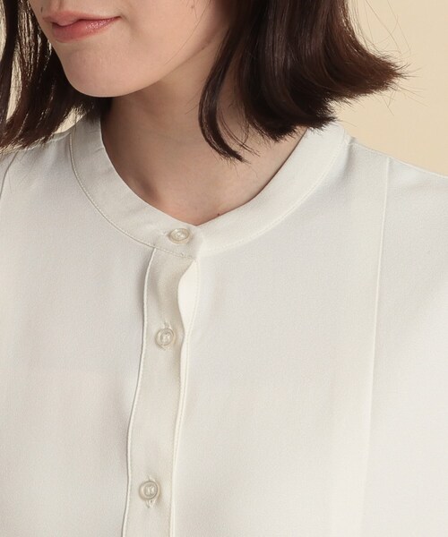 「Dessin」 長袖ブラウス 02 ネイビー レディース_画像7