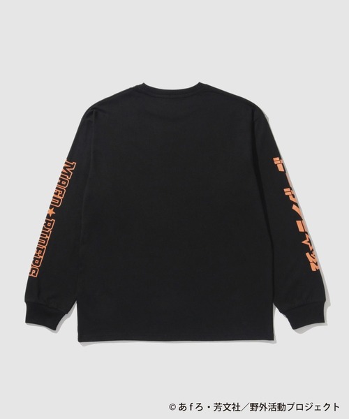 tシャツ ゆるキャン袖プリントロングスリーブTシャツ メンズ