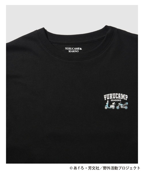 tシャツ ゆるキャン袖プリントロングスリーブTシャツ メンズ