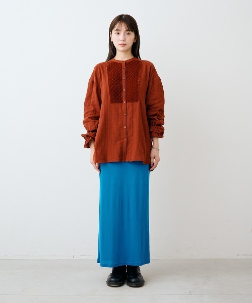 再入荷】ヘンリーネックレイヤードニット | SHENERY(シーナリー