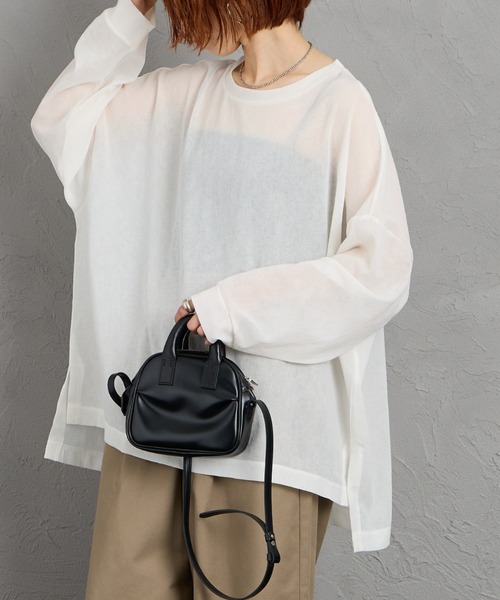 mizuiroind（ミズイロインド） tシャツ ワッシャーボイル ワイドプル