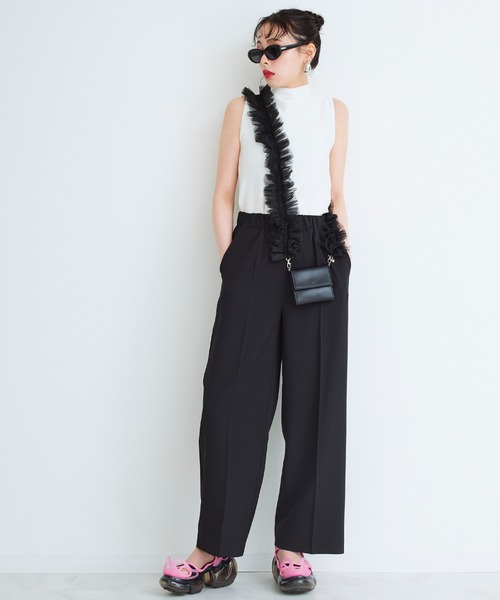 「Narcissus」 ノースリーブニット FREE ブラック レディース_画像8