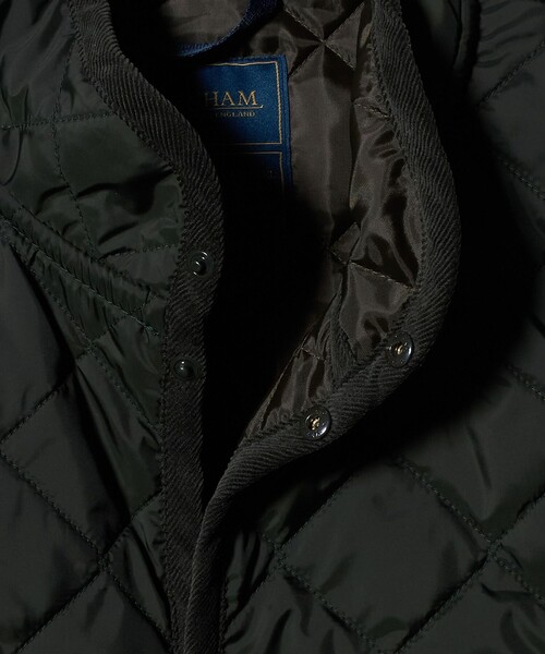 コート ジャケット 「別注」「LAVENHAM 」LIGHT MICKFIELD VEST/ライト ミックフィールド/キルティングベスト メンズの画像