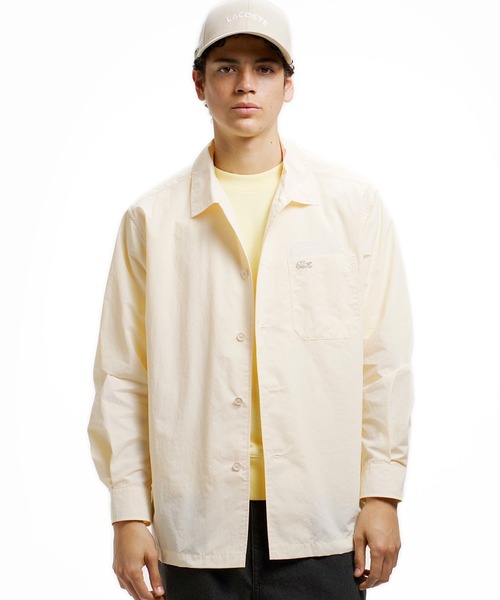 ラコステシャツとコムサのジャケット LACOSTE（ラコステ） シャツ ナイロンリップシャツジャケット メンズ