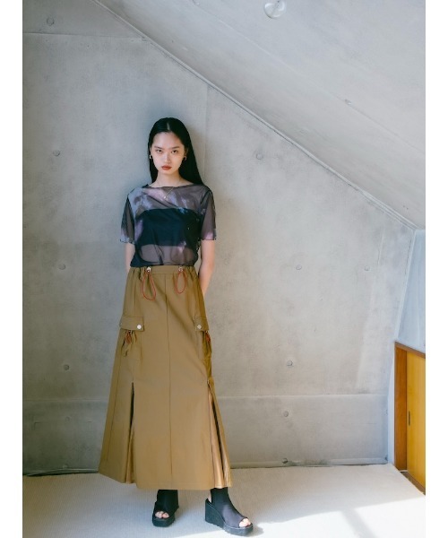 sahara（サハラ） ロング スカート Draw Cord Cargo Skirt : ZOZOTOWN