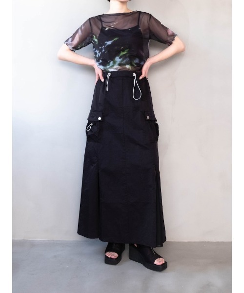 sahara（サハラ） ロング スカート Draw Cord Cargo Skirt : ZOZOTOWN