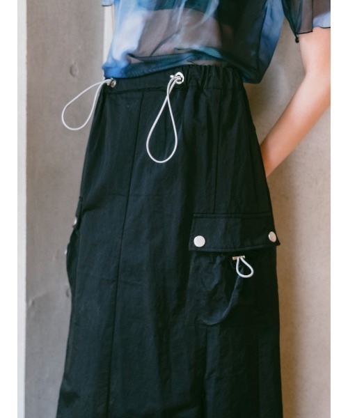 sahara（サハラ） ロング スカート Draw Cord Cargo Skirt : ZOZOTOWN