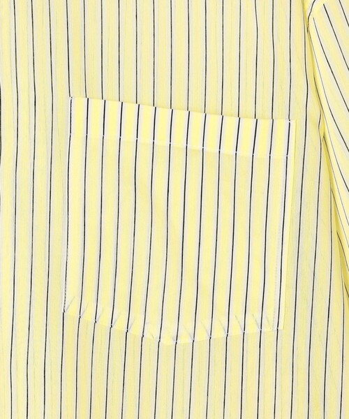 ブラウス シャツ ウォッシャブルMARSALAシアーストライプ3WAYシャツ レディースの画像