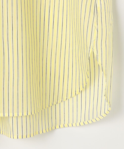 ブラウス シャツ ウォッシャブルMARSALAシアーストライプ3WAYシャツ レディースの画像