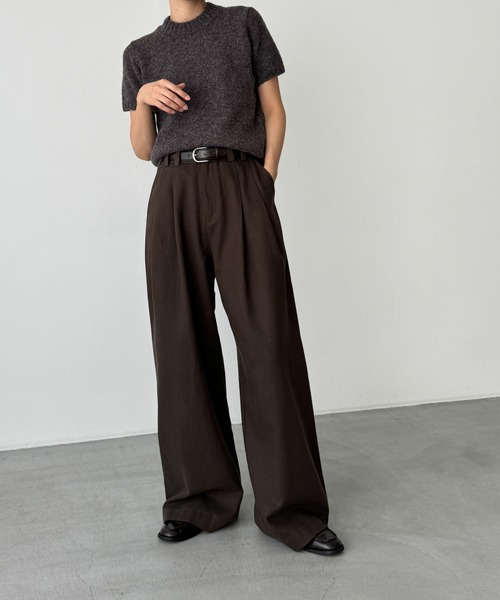 「CANAL JEAN」 「El mar」パンツ SMALL ブラウン レディースの画像