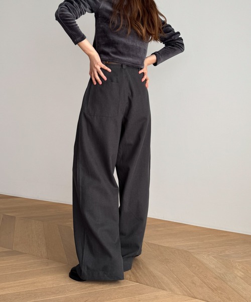 「CANAL JEAN」 「El mar」パンツ SMALL ブラウン レディースの画像