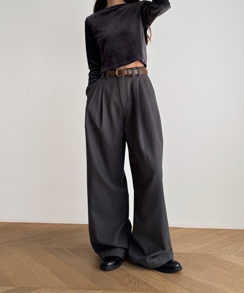 「CANAL JEAN」 「El mar」パンツ SMALL ブラウン レディースの画像
