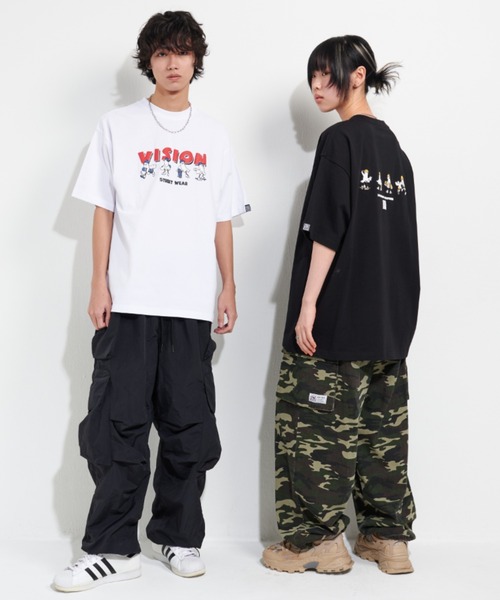 「VISION STREET WEAR」 半袖Tシャツ L ブラック系その他5 メンズ_画像9