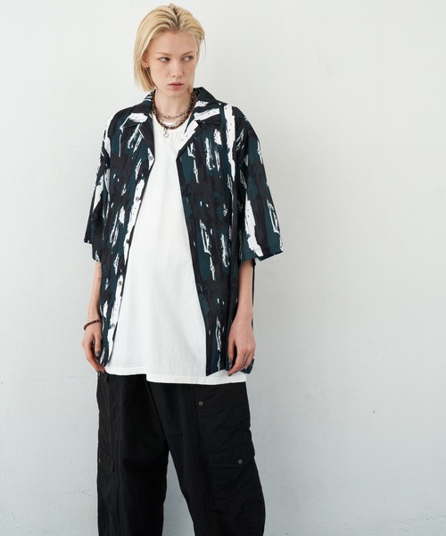 「AIVER」 半袖シャツ SMALL ブルー メンズ_画像3