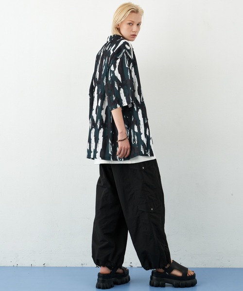 「AIVER」 半袖シャツ SMALL ブルー メンズ_画像7