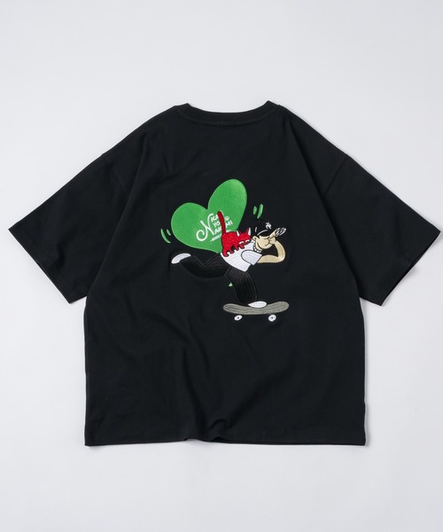 「kaoyorinakami」 半袖Tシャツ LARGE ブラック メンズ_画像4