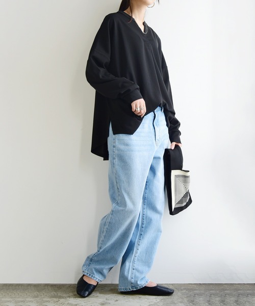 「and it_」 デニムパンツ L ブルー レディース_画像5