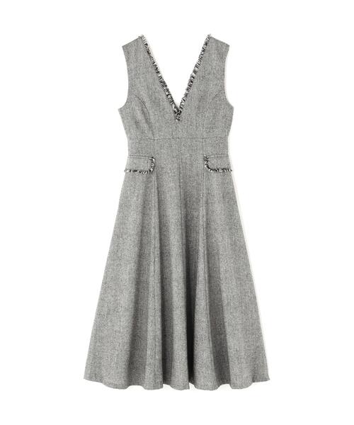 「NATURAL BEAUTY BASIC」 サロペットスカート MEDIUM ブラック レディース_1