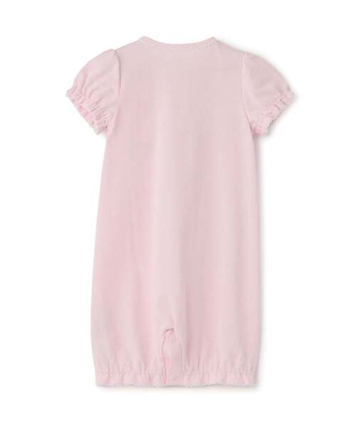 ベビー服 ロンパース ウサギマスコット付　半袖2wayオールの画像