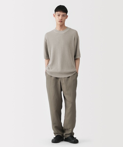 MUJI Labo セーター ニット 「MUJI Labo」紳士 和紙混半袖クルーネック