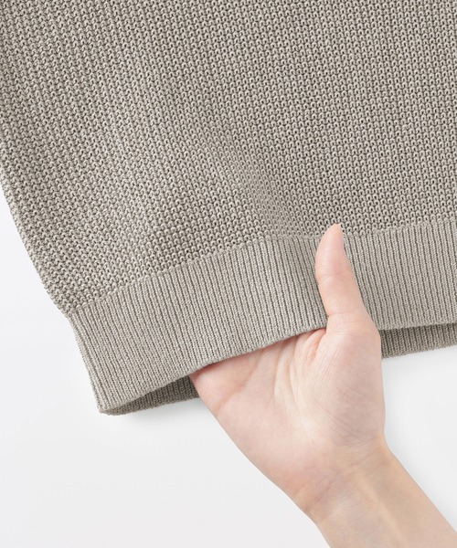 MUJI Labo セーター ニット 「MUJI Labo」紳士 和紙混半袖クルーネック