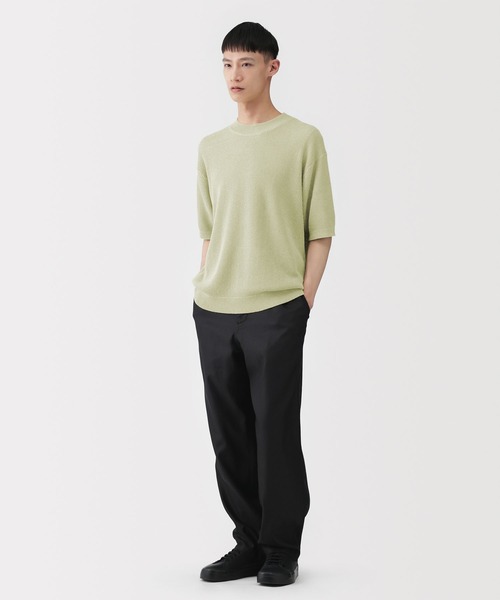 MUJI Labo セーター ニット 「MUJI Labo」紳士 和紙混半袖クルーネック