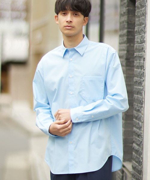 「URBAN RESEARCH ROSSO MEN」 長袖シャツ MEDIUM ライトブルー メンズ_画像7