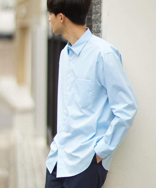 「URBAN RESEARCH ROSSO MEN」 長袖シャツ MEDIUM ライトブルー メンズ_画像8