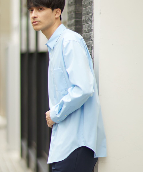 「URBAN RESEARCH ROSSO MEN」 長袖シャツ MEDIUM ライトブルー メンズ_画像9