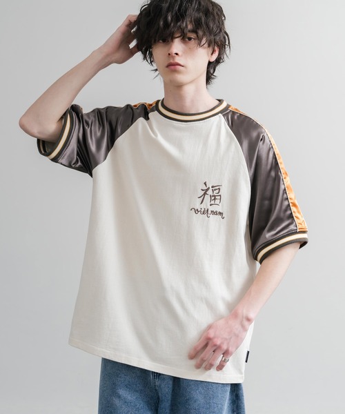 KRIFF MAYER（クリフメイヤー） tシャツ スーベニア虎刺繍スカジャンT