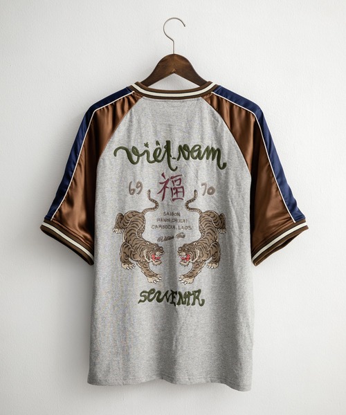 KRIFF MAYER（クリフメイヤー） tシャツ スーベニア虎刺繍スカジャンT