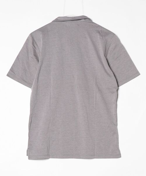 「MONSIEUR NICOLE」 半袖ポロシャツ MEDIUM グレー メンズ_画像2