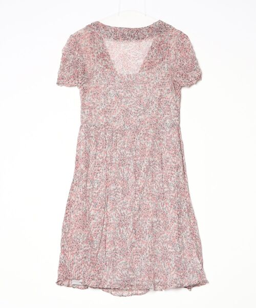 「COMPTOIR DES COTONNIERS」 花柄半袖ワンピース 40 ピンク レディース_画像2