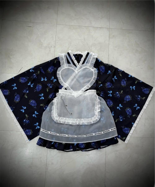Jamie エーエヌケー 浴衣 ハートエプロンゴシック苺浴衣ドレス