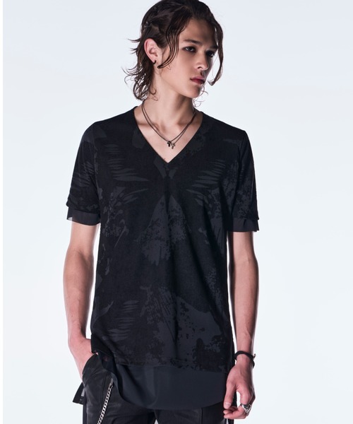 tシャツ kiryuyrik/キリュウキリュウ/Layered T-Shirt メンズ レディースの画像