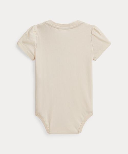 ベビー服 ロンパース パッチワーク Polo ベア コットン ボディスーツの画像