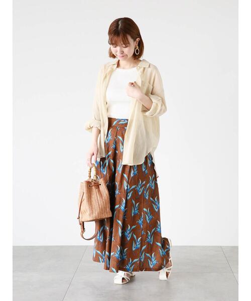 「Lugnoncure」 ロングスカート F ブラウン レディース_画像6