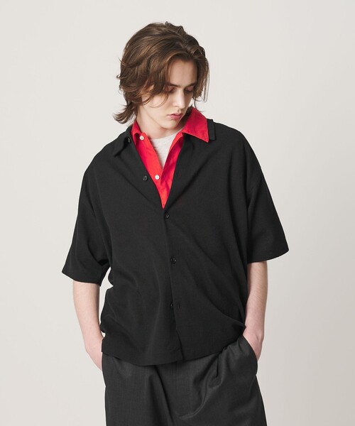 BEAUTY＆YOUTH UNITED ARROWS シャツ 半袖 KNITEE リネンブレンド
