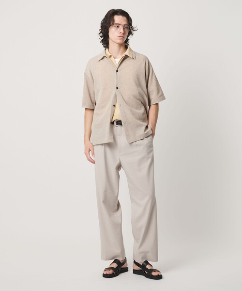 BEAUTY＆YOUTH UNITED ARROWS シャツ 半袖 KNITEE リネンブレンド