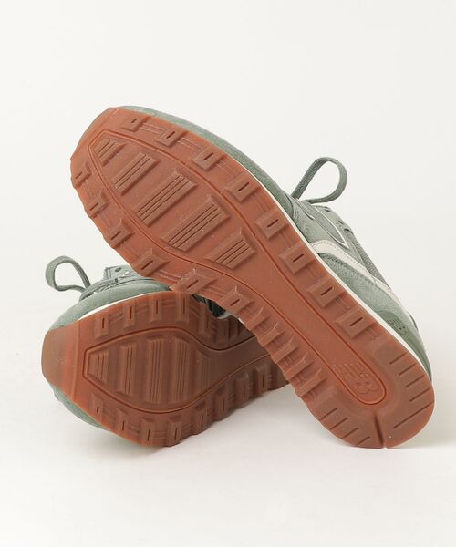 「New Balance」 ローカットスニーカー 24cm グリーン レディース_画像3