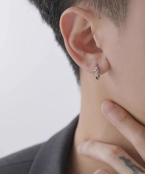 ARCHIVER ピアス 「Bz」「456870」メンズノットフープピアス/ペア(RZ
