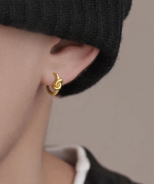 ARCHIVER ピアス 「Bz」「456870」メンズノットフープピアス/ペア(RZ