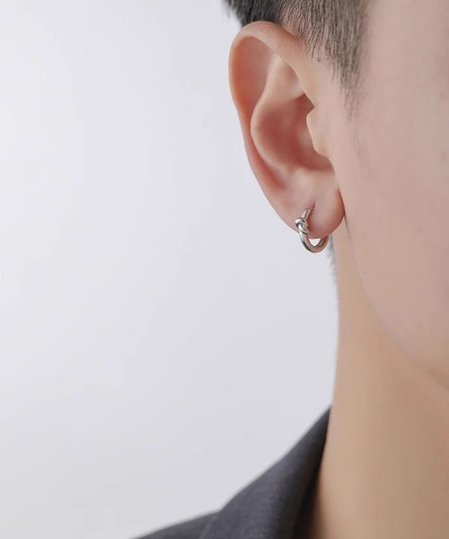 ピアス ARCHIVER ピアス 「Bz」「456870」メンズノットフープピアス/ペア(RZ