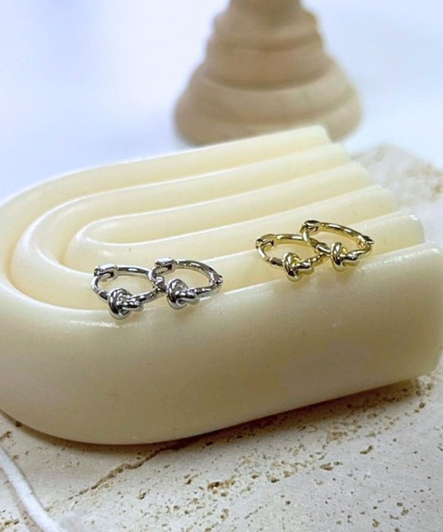 ARCHIVER ピアス 「Bz」「456870」メンズノットフープピアス/ペア(RZ